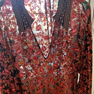 Alice and Olivia sheer blouse